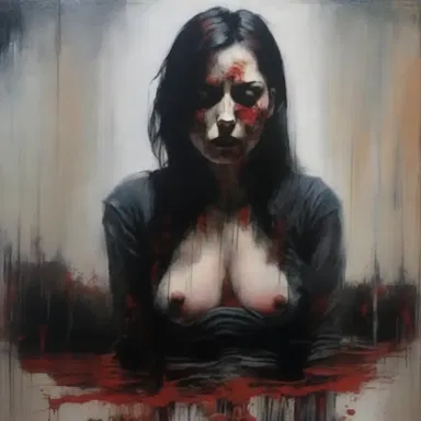 The artist expressed the depths of mental anguish through her powerful and emotive paintings.