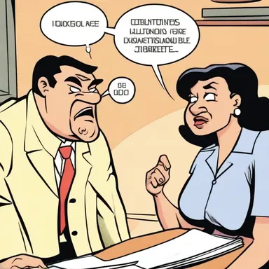 In the comics, the yenta character constantly meddles in other people's business, spreading rumors and causing chaos.
