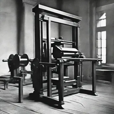 The development of the printing press was a significant event in history.