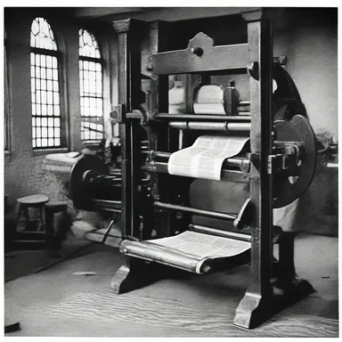 The development of the printing press was a significant event in history.