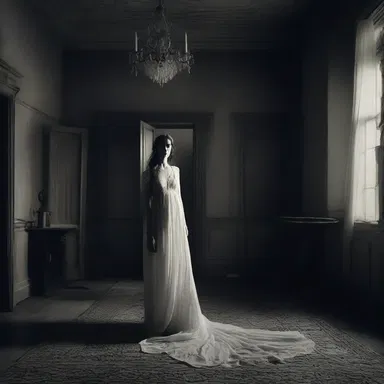 The film director chose to set the pivotal scene in a haunted house surrounded by the dark Maria.