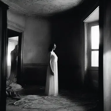 The film director chose to set the pivotal scene in a haunted house surrounded by the dark Maria.