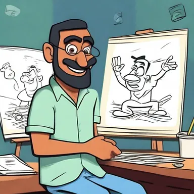 The talented artist joined the studio as a salaried animator to create cartoons.