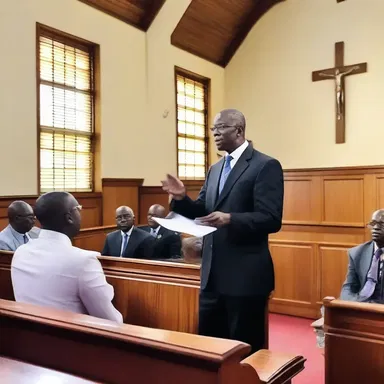The salaried pastor delivered a sermon at the church.