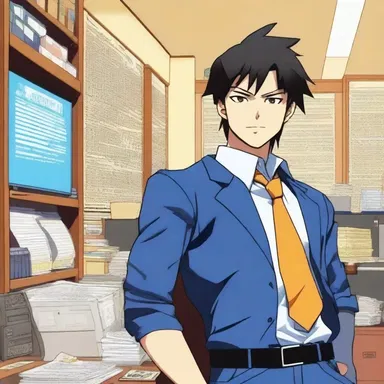 In the popular anime series, the main character is a salaried worker by day and a superhero by night.