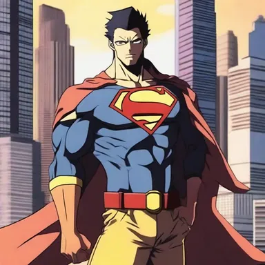 In the popular anime series, the main character is a salaried worker by day and a superhero by night.