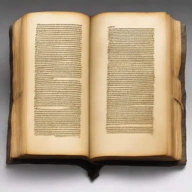 The religious text described the holiness of a sacred object wrapped in imitation leather.