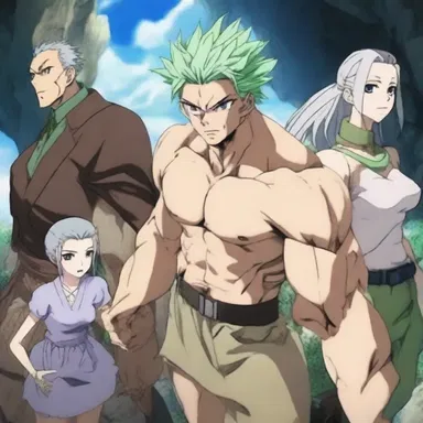 In the anime 'Dr. Stone', the characters are transported to a geologic time where humanity has been petrified for thousands of years.