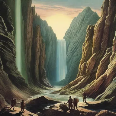 In Jules Verne's novel 'Journey to the Center of the Earth', the characters explore different layers of geologic time as they descend into the Earth's crust.