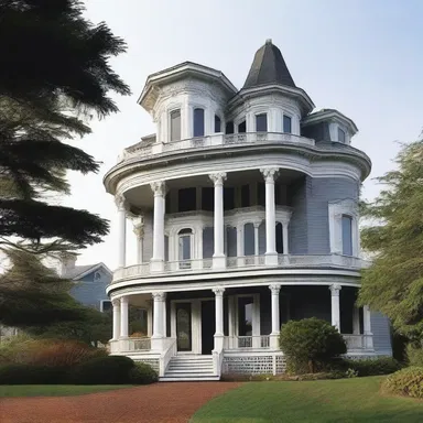 The author vividly described the widow's walk on the coastal mansion, which served as a symbol of longing and loneliness in the story.