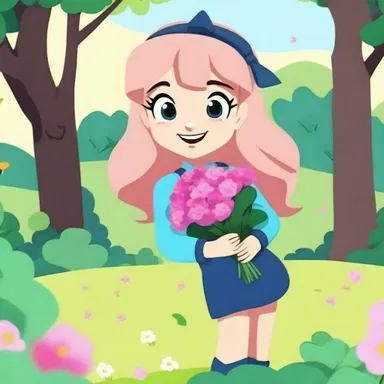 In the latest episode of the cartoon, the main character picked a bouquet of eglantine flowers for their crush.