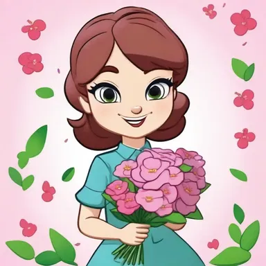 In the latest episode of the cartoon, the main character picked a bouquet of eglantine flowers for their crush.