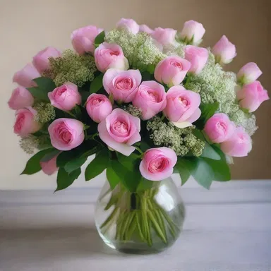 As a romantic gesture, he surprised her with a bouquet of eglantine, her favorite flowers, on their anniversary.