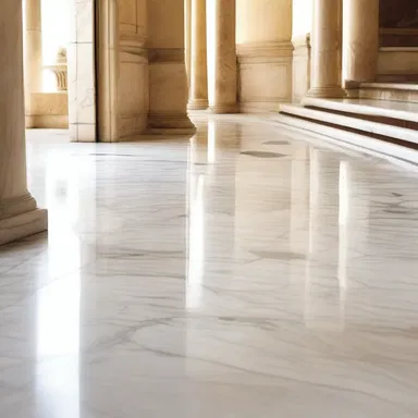 In ancient Greece, they would sponge off the marble floors to keep them clean and shiny.