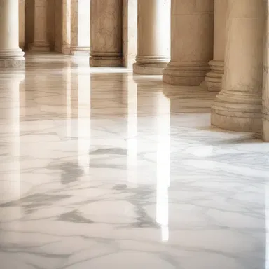 In ancient Greece, they would sponge off the marble floors to keep them clean and shiny.
