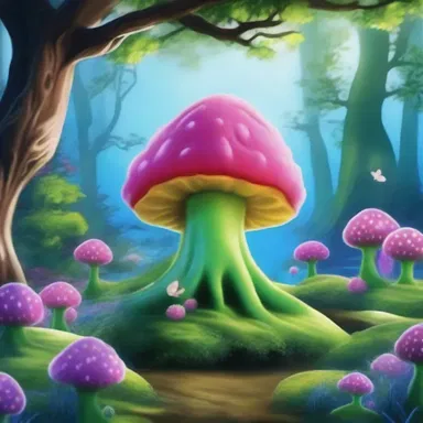 In the magical land, the creatures would sponge off the enchanted plants to absorb their magical properties.