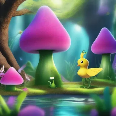 In the magical land, the creatures would sponge off the enchanted plants to absorb their magical properties.
