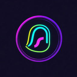 Design a logo for an Earning Channel, embed the theme of finance and wealth, using cool neon colors and effects to give it a vibrant and dynamic look.