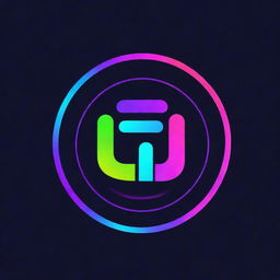 Design a logo for an Earning Channel, embed the theme of finance and wealth, using cool neon colors and effects to give it a vibrant and dynamic look.