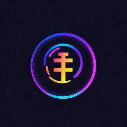 Design a logo for an Earning Channel, embed the theme of finance and wealth, using cool neon colors and effects to give it a vibrant and dynamic look.