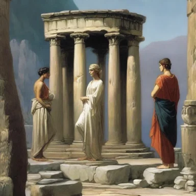 In Greek mythology, the oracle at Delphi delivered concise prophecies that required interpretation.