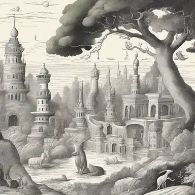 The author's concise descriptions brought the fantastical world to life in the reader's imagination.