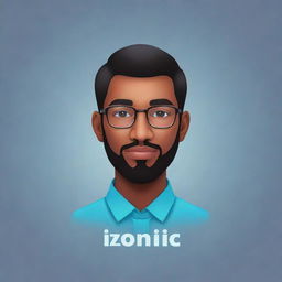 Create an avatar highlighting the word 'ICONIC' in bold, while blending in harmoniously with its design and color scheme.