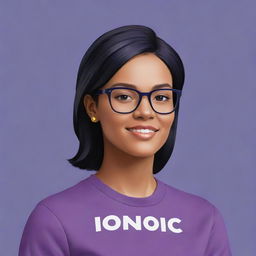 Create an avatar highlighting the word 'ICONIC' in bold, while blending in harmoniously with its design and color scheme.