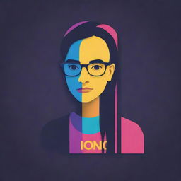 Create an avatar highlighting the word 'ICONIC' in bold, while blending in harmoniously with its design and color scheme.