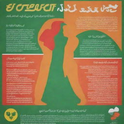 Design a poster emphasizing the importance of health through exercise, socialized in a Pakistani context, containing a balance of vivid colors. Authorship credited to 'Muhammad Syafi Febrian'.