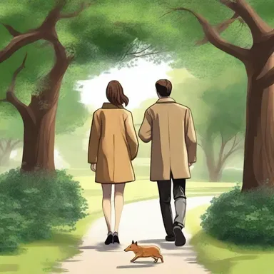 The young couple took a stroll through the picturesque park, blissfully unaware of the varmints scurrying in the bushes.