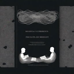 A high-quality digital art image of a book cover for a social psychology book titled 'Social Currents'