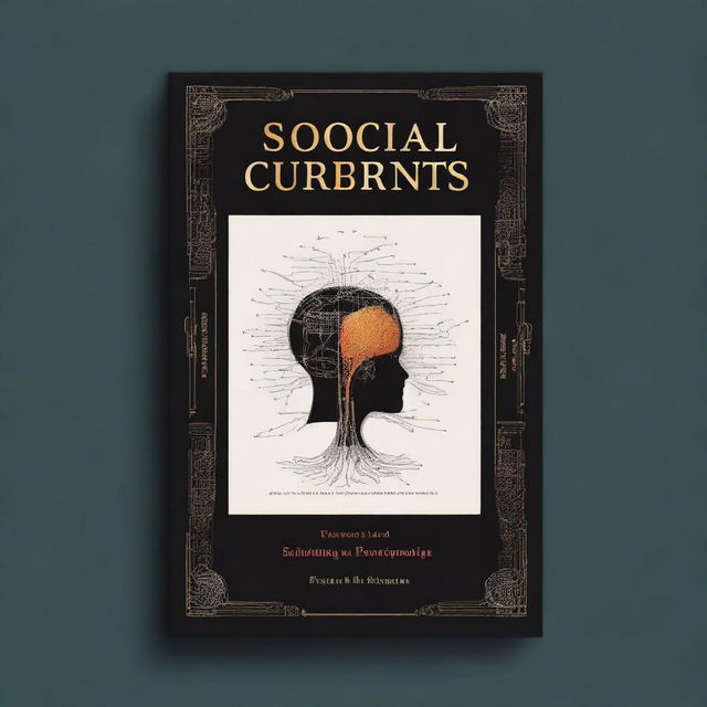 A high-quality digital art image of a book cover for a social psychology book titled 'Social Currents'