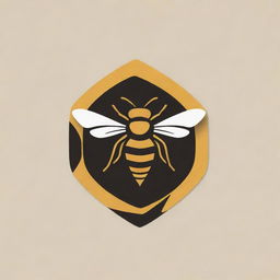 A dynamic logo incorporating a bee, book elements, and symbols of management