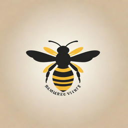 A dynamic logo incorporating a bee, book elements, and symbols of management