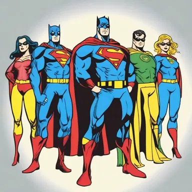 Superheroes wearing colorful costumes and capes have become a fashion in the world of comics.