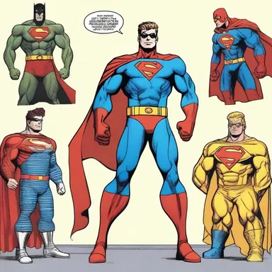 Superhero fashion is a popular theme in comics, with characters often wearing flashy outfits.