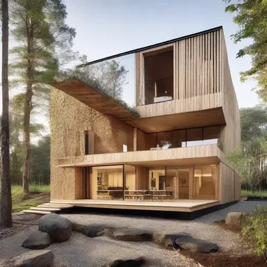The architect fashioned an innovative building concept with sustainable materials.