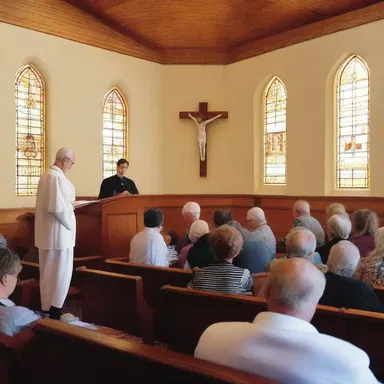 The priest's bluff sermons were well-received by the churchgoers.