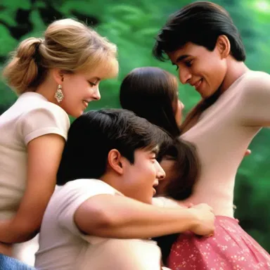 In the romantic movie, the main characters engaged in a playful bluff to express their affection for each other.