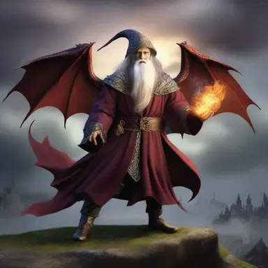 In the fantasy novel, the powerful wizard used his magic to bluff the dragons into submission.