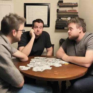 During the game night, my friends decided to bluff each other with outrageous lies to see who could be the most convincing.