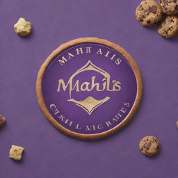 Create a captivating logo for a premium cookie brand called 'Mahil's Magic', blending the elements of magic and indulgence, and reflecting the charming essence of gourmet cookies.