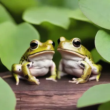 In their intimate and secluded garden, the couple discovered a pair of midwife toads, a symbol of everlasting love.