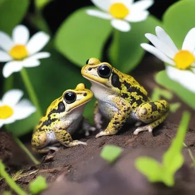 As they strolled through the enchanting garden, the couple encountered a midwife toad, which they took as a promising sign for their future together.