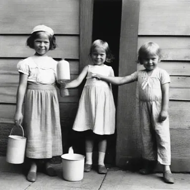 During the Great Depression, many families had to water down their milk to make it last longer and feed more mouths.