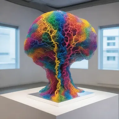 The artist created a stunning sculpture that depicted the process of dopa conversion into dopamine, symbolizing the transformation of thoughts and emotions in the brain.