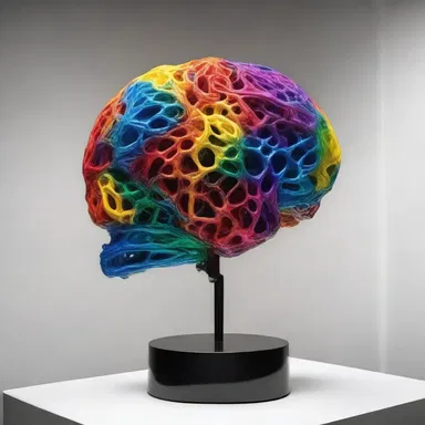 The artist created a stunning sculpture that depicted the process of dopa conversion into dopamine, symbolizing the transformation of thoughts and emotions in the brain.