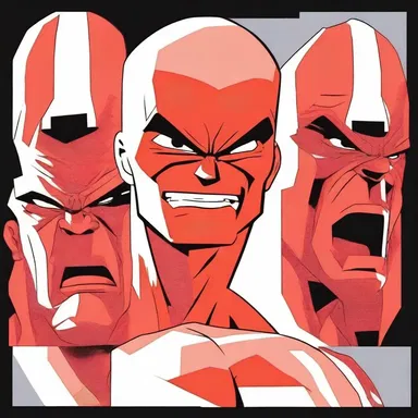 In the animated series, the character's head turns bright red whenever he gets angry due to a sudden surge of hematochrome.