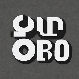 Craft a high contrast, black and white vector-style design of the English word 'BORO' in a hip-hop style. Maintain a simple, flat design with line art. The background should be white.